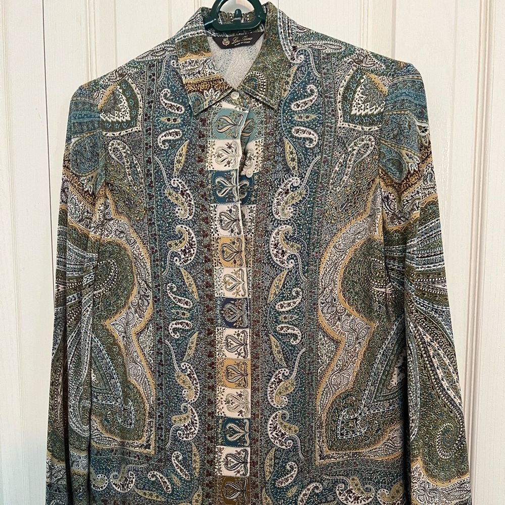 Loro Piana silk blouse EU 38/US 6
